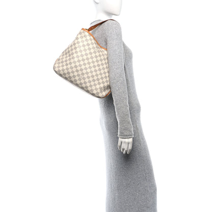 Louis Vuitton Damier Azur Delightful PM Pink 2 of 10
