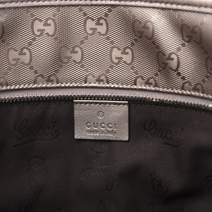 Gucci Imprime Monogram Medium Zippered Shopping Tote Pewter 6 of 11