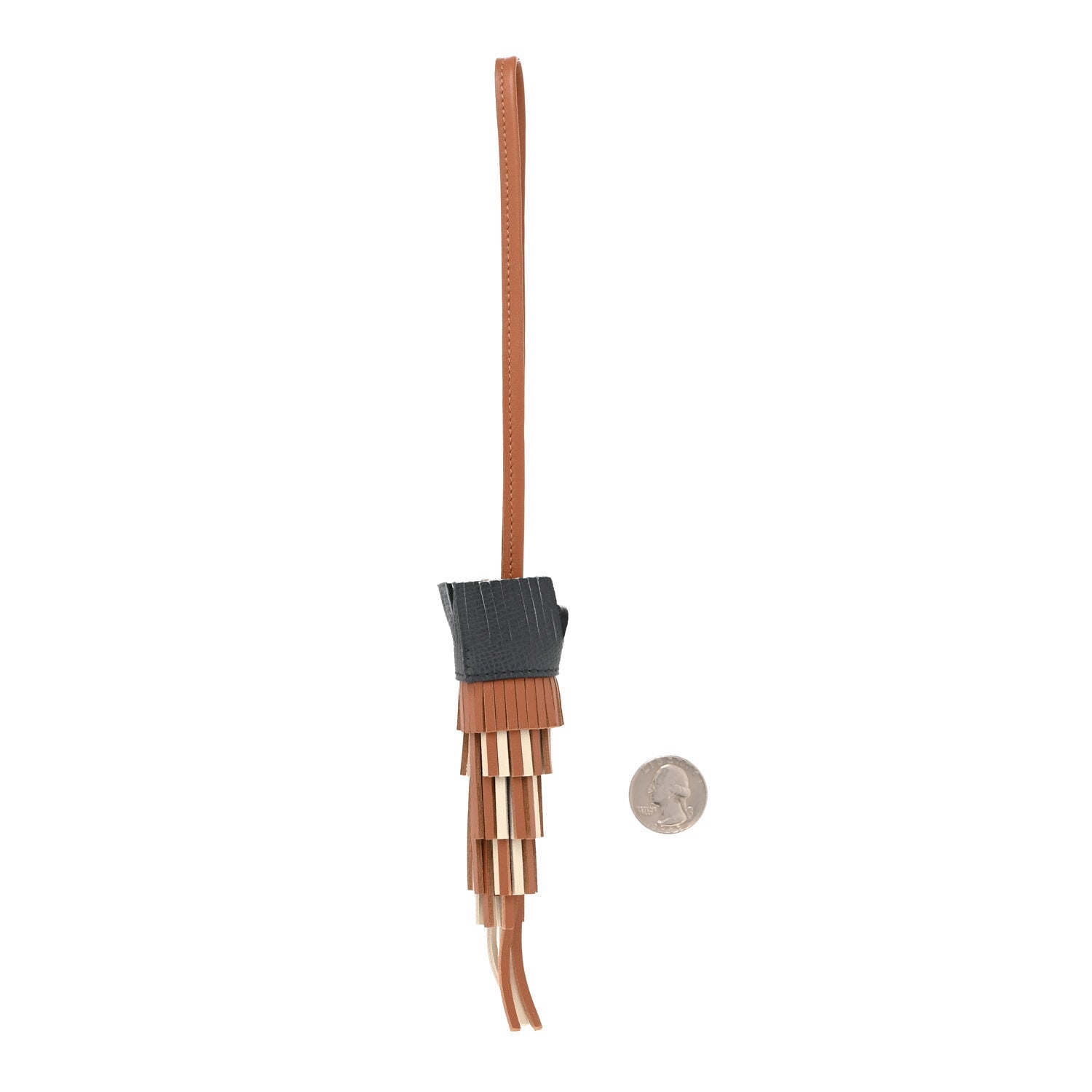 Hermes Milo Lambskin Epsom Chouette Bag Charm Gold Craie Misty White 2 of 5