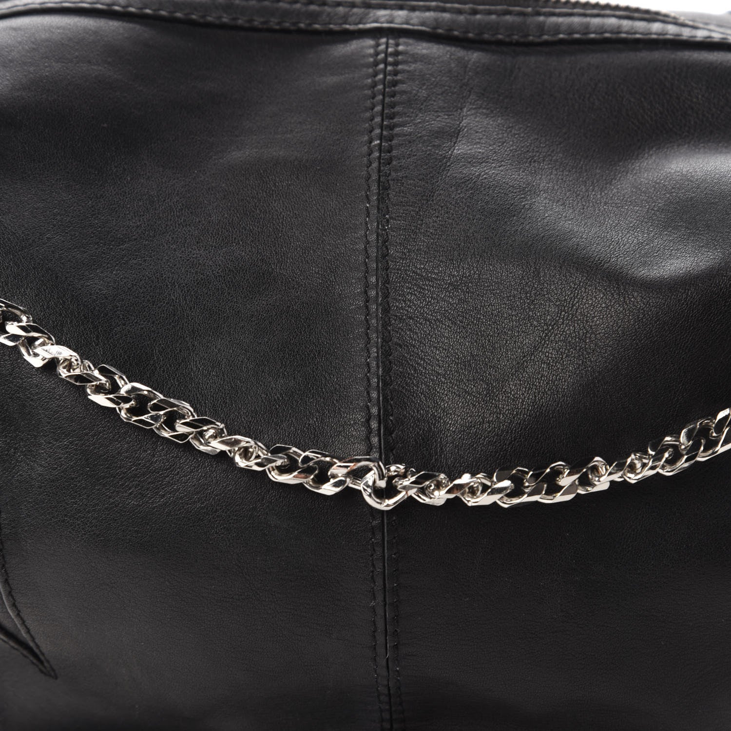 Alexander Wang Calfskin Marina Top Handle Chain Satchel Black Rhodium Hardware 9 of 9