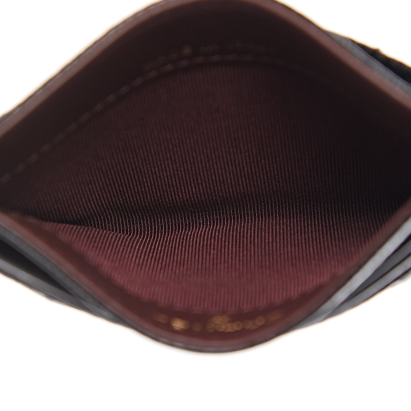 Caviar Quilted Card Holder Black