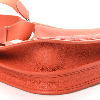 Hermes Taurillon Clemence EVELYNE III PM Feu 9 of 10