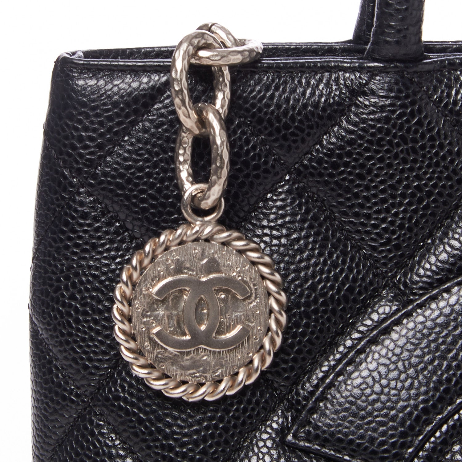 Chanel Caviar Quilted Medallion Tote Black 7 of 8