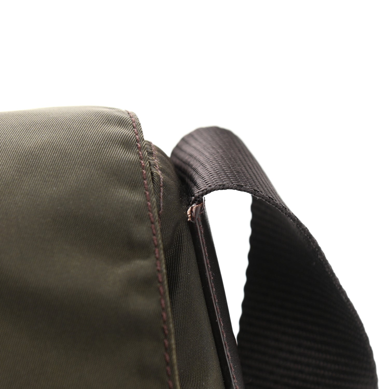 Prada Tessuto Nylon Saffiano Messenger Bag Mimetico 11 of 12