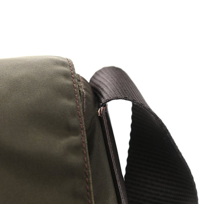 Prada Tessuto Nylon Saffiano Messenger Bag Mimetico 11 of 12