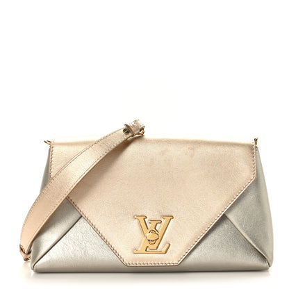 Louis Vuitton Metallic Calfskin Love Note Gold Silver 1 of 8