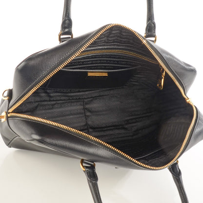 Prada Saffiano Lux Bowler Black 6 of 10