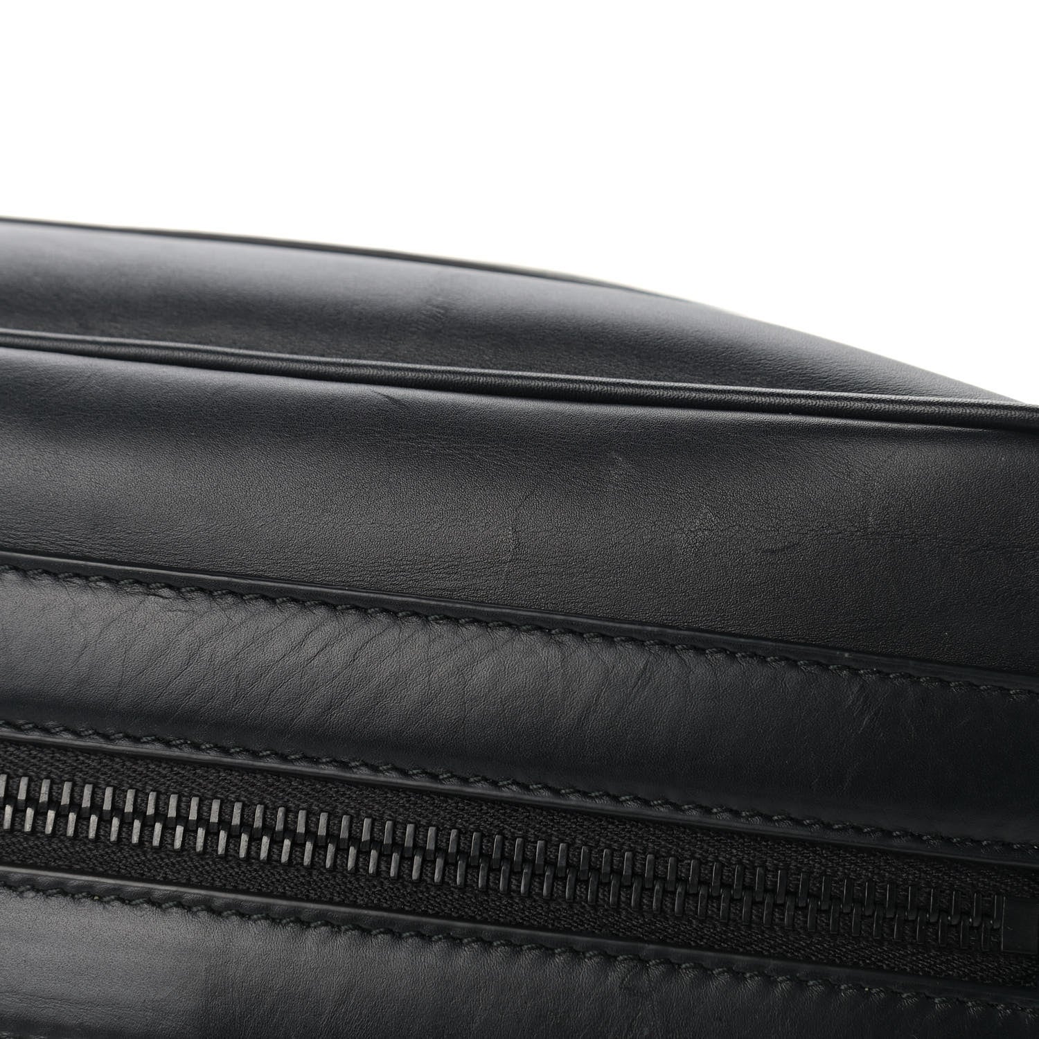 Bottega Veneta Perforated Calfskin Leggero Intrecciato Belt Bag Black 13 of 13