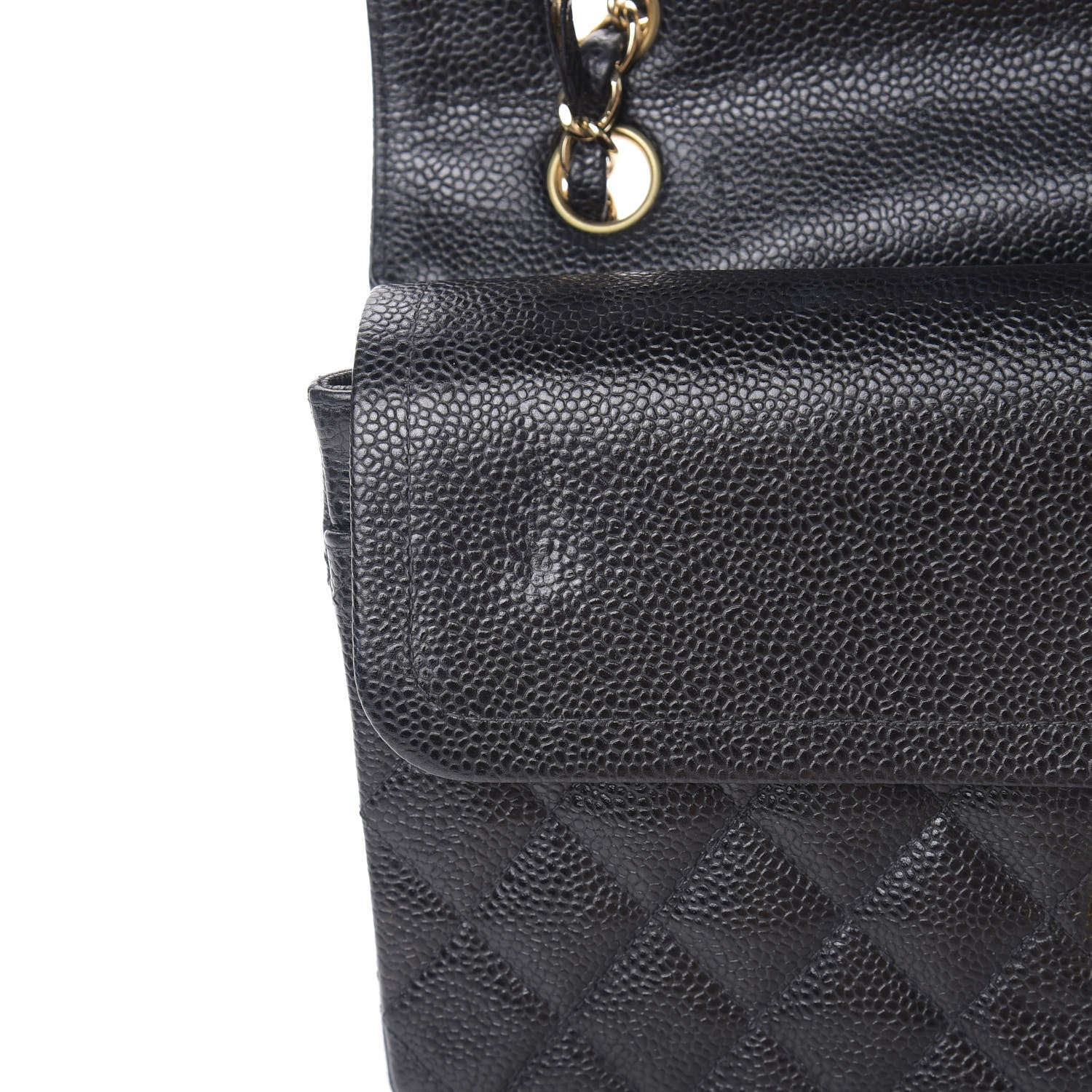 Chanel Caviar Quilted Medium Double Flap Black 11 of 12
