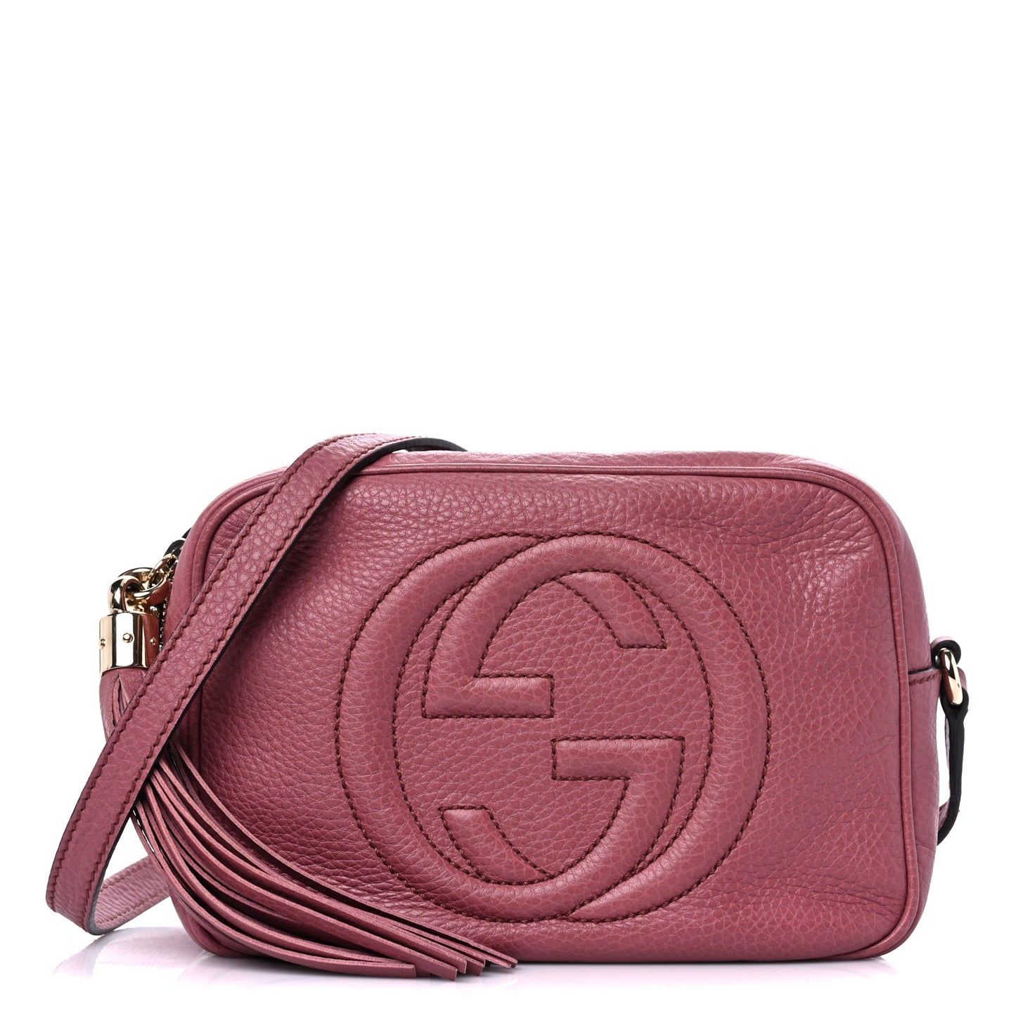Pebbled Calfskin Small Soho Disco Bag Peonia Flower