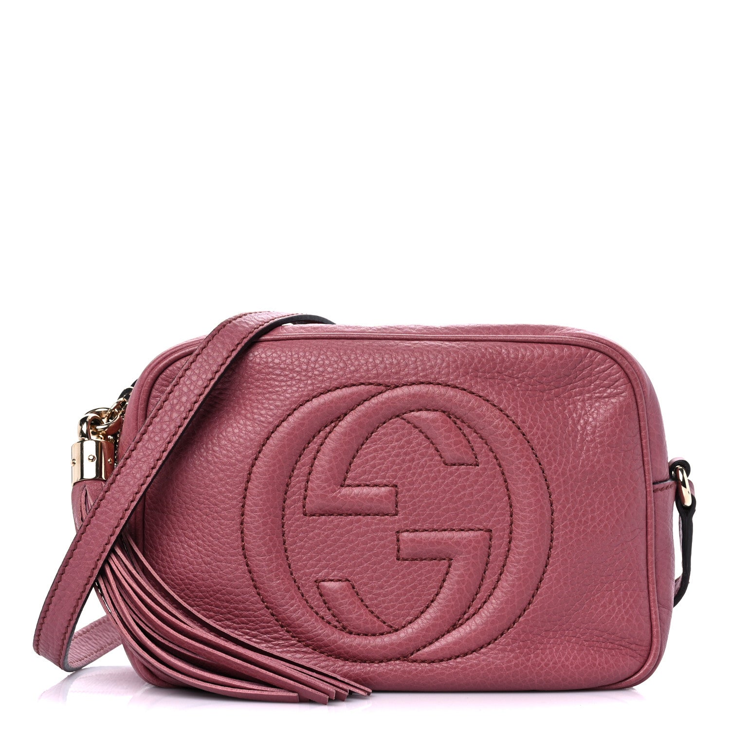 Gucci Pebbled Calfskin Small Soho Disco Bag Peonia Flower 1 of 18