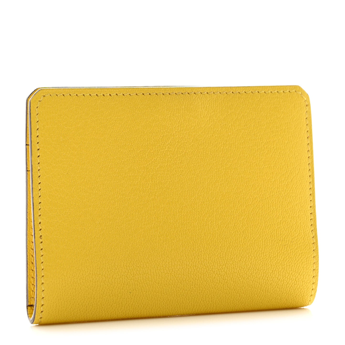 Chevre Chamkila Medor Card Holder Jaune De Naples