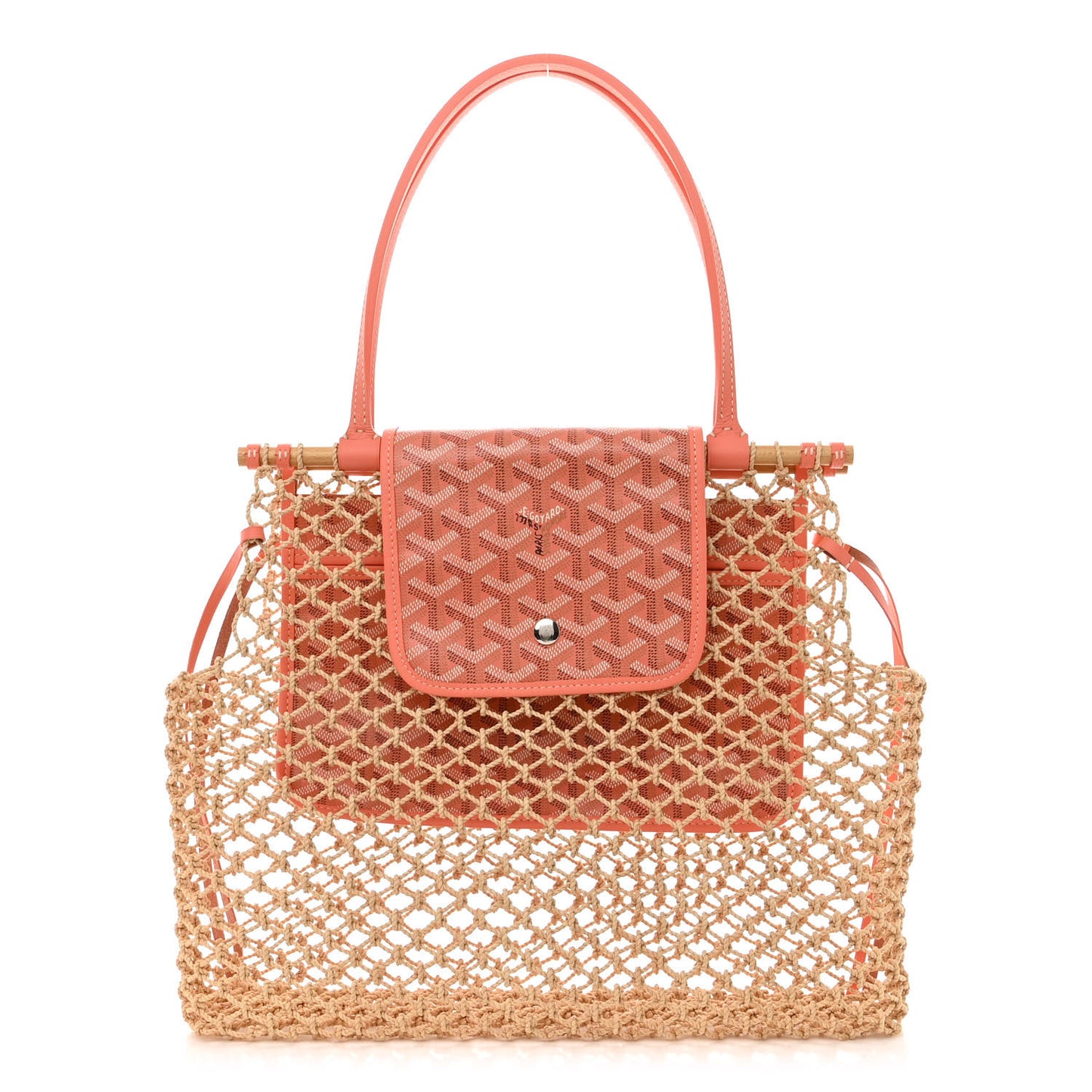 Goyardine Net Aligre Tote Coral