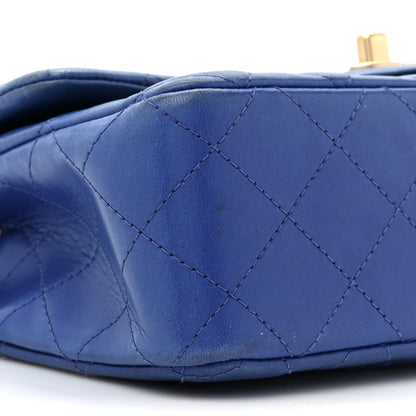 Chanel Lambskin Quilted Mini Rectangular Flap Blue 9 of 16