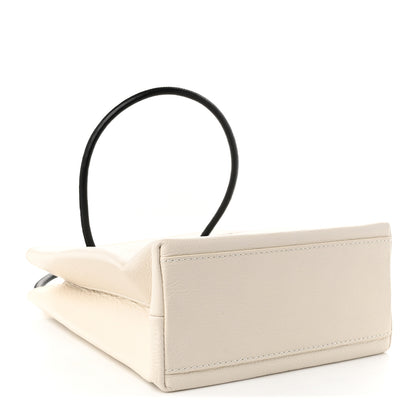Balenciaga Calfskin Logo XXS Shopping Tote White 4 of 10