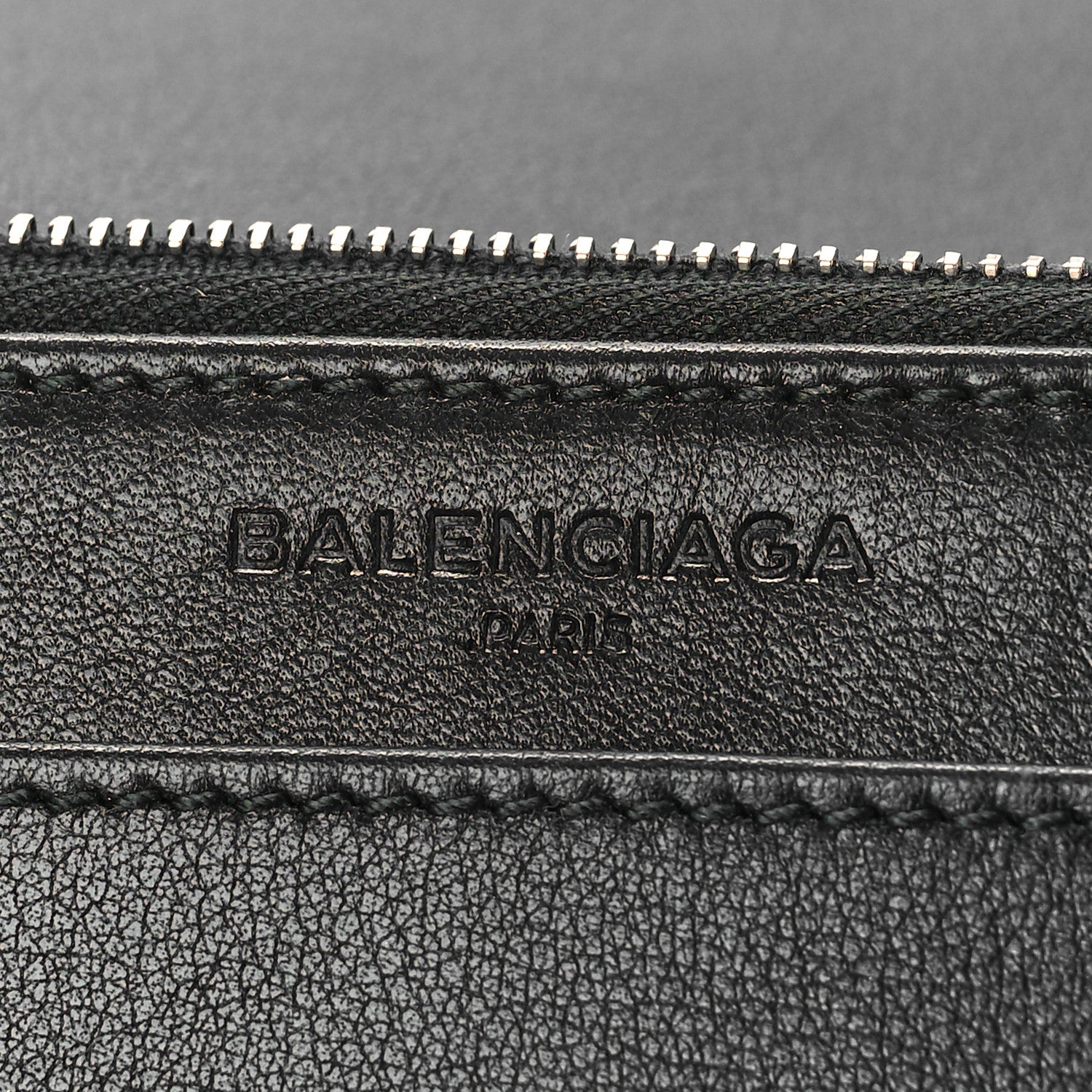 Balenciaga Veau Amp Plate Silver Chain Wallet Black 6 of 8