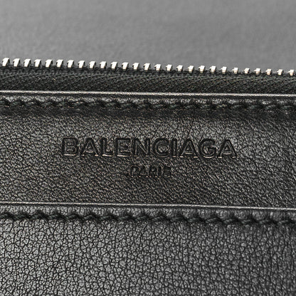 Balenciaga Veau Amp Plate Silver Chain Wallet Black 6 of 8