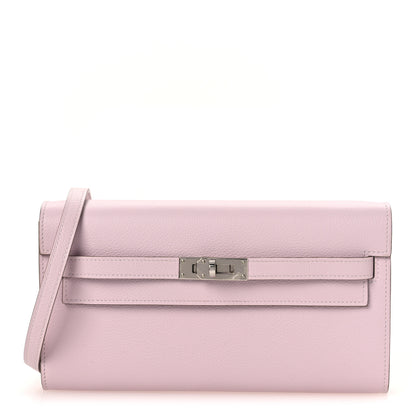 Hermes Evercolor Kelly To Go Wallet Mauve Pale 1 of 12