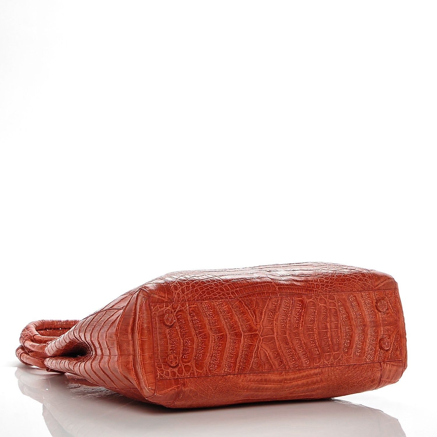 Nancy Gonzalez Crocodile Tote Orange 4 of 8