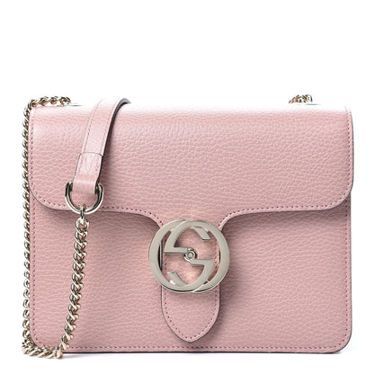 Gucci Dollar Calfskin Small Interlocking G Shoulder Bag Soft Pink 1 of 9