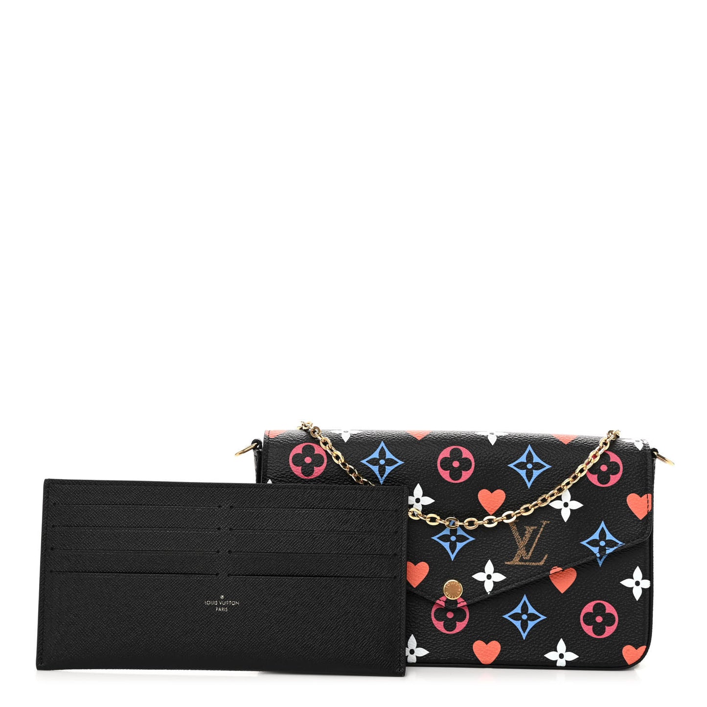 Game On Felicie Chain Wallet Black