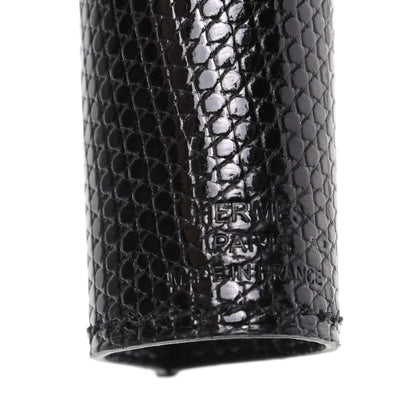 Hermes Lizard Lipstick Case Black 3 of 4