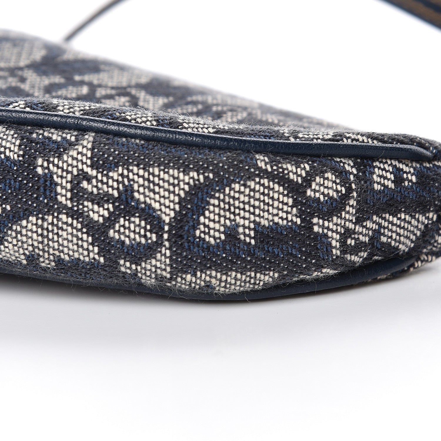 Christian Dior Monogram Mini Saddle Pochette Navy 10 of 11