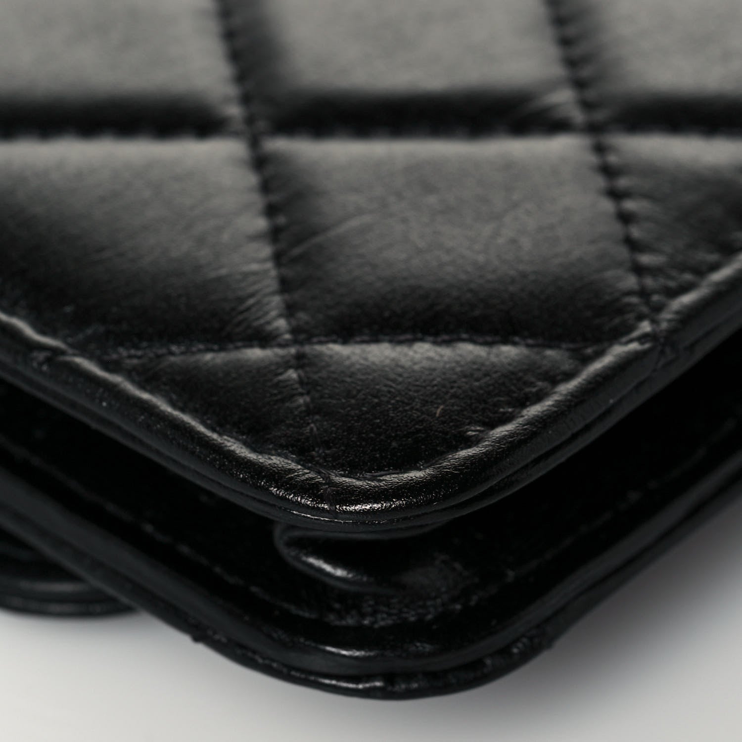 Chanel Calfskin Quilted Maxi Pearls Clutch With Chain Black 12 of 14