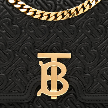 Burberry Grainy Calfskin Monogram Embossed Small TB Chain Bag Bright Red 7 of 9