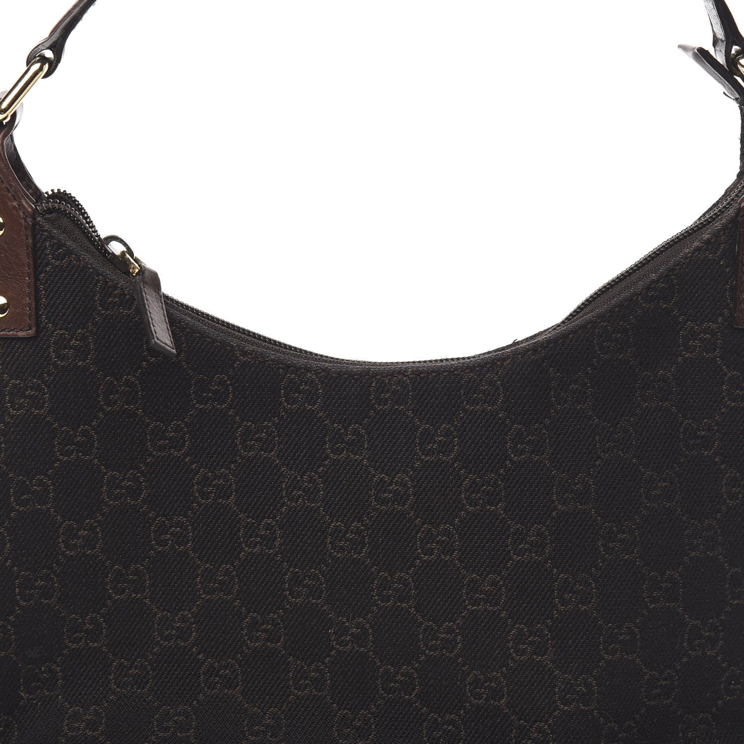 Gucci Monogram Small Hobo Navy Brown 11 of 11