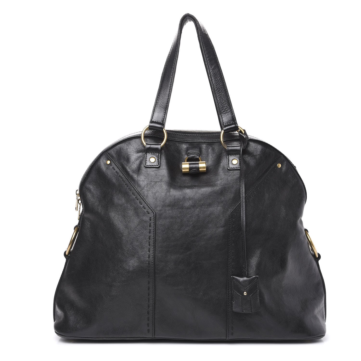 Saint Laurent Calfskin Oversized Muse Black 1 of 12