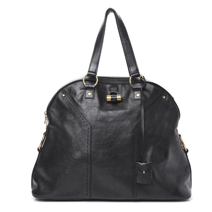 Saint Laurent Calfskin Oversized Muse Black 1 of 12