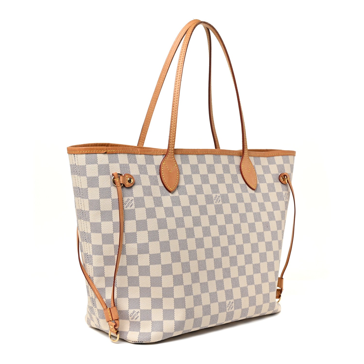 Louis Vuitton Damier Azur Neo Neverfull MM Rose Ballerine 3 of 20