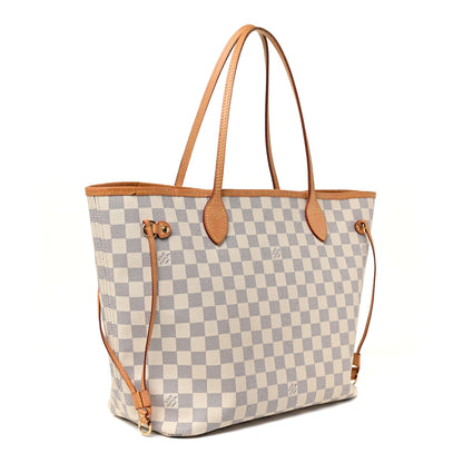 Louis Vuitton Damier Azur Neo Neverfull MM Rose Ballerine 3 of 20