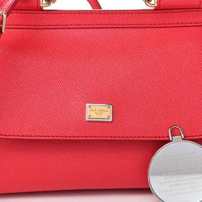 Dolce & Gabbana Dauphine Small Miss Sicily Satchel Roso 9 of 9