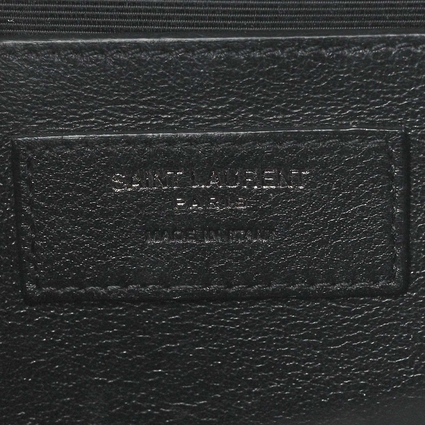 Grain De Poudre Textured Mixed Matelasse Triquilt Medium Monogram Monochrome Satchel Black