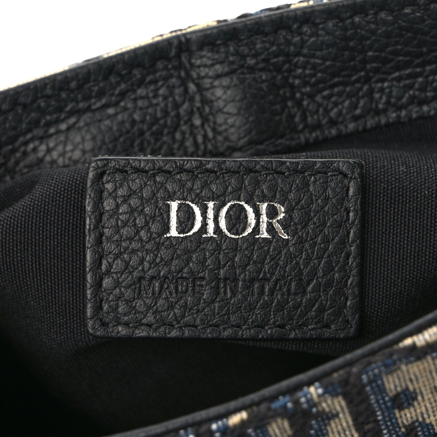 Christian Dior Oblique Saddle Messenger Pouch Beige Black 6 of 9
