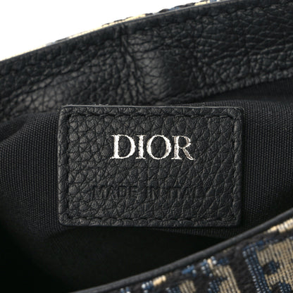 Christian Dior Oblique Saddle Messenger Pouch Beige Black 6 of 9