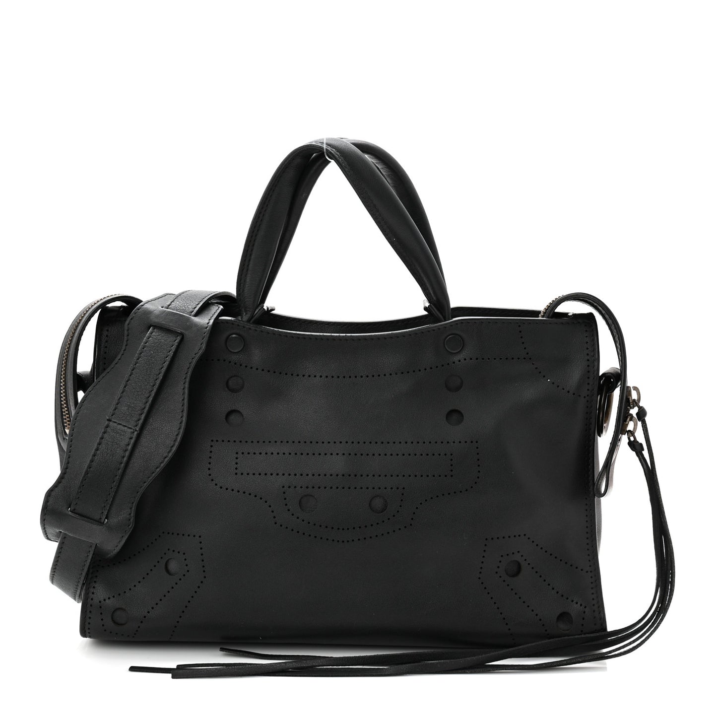 Veau Soyeux Perforated Blackout Hardware S City Black