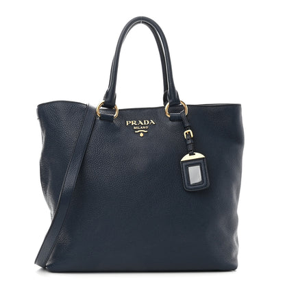 Prada Vitello Daino Shopping Tote Baltico 1 of 10