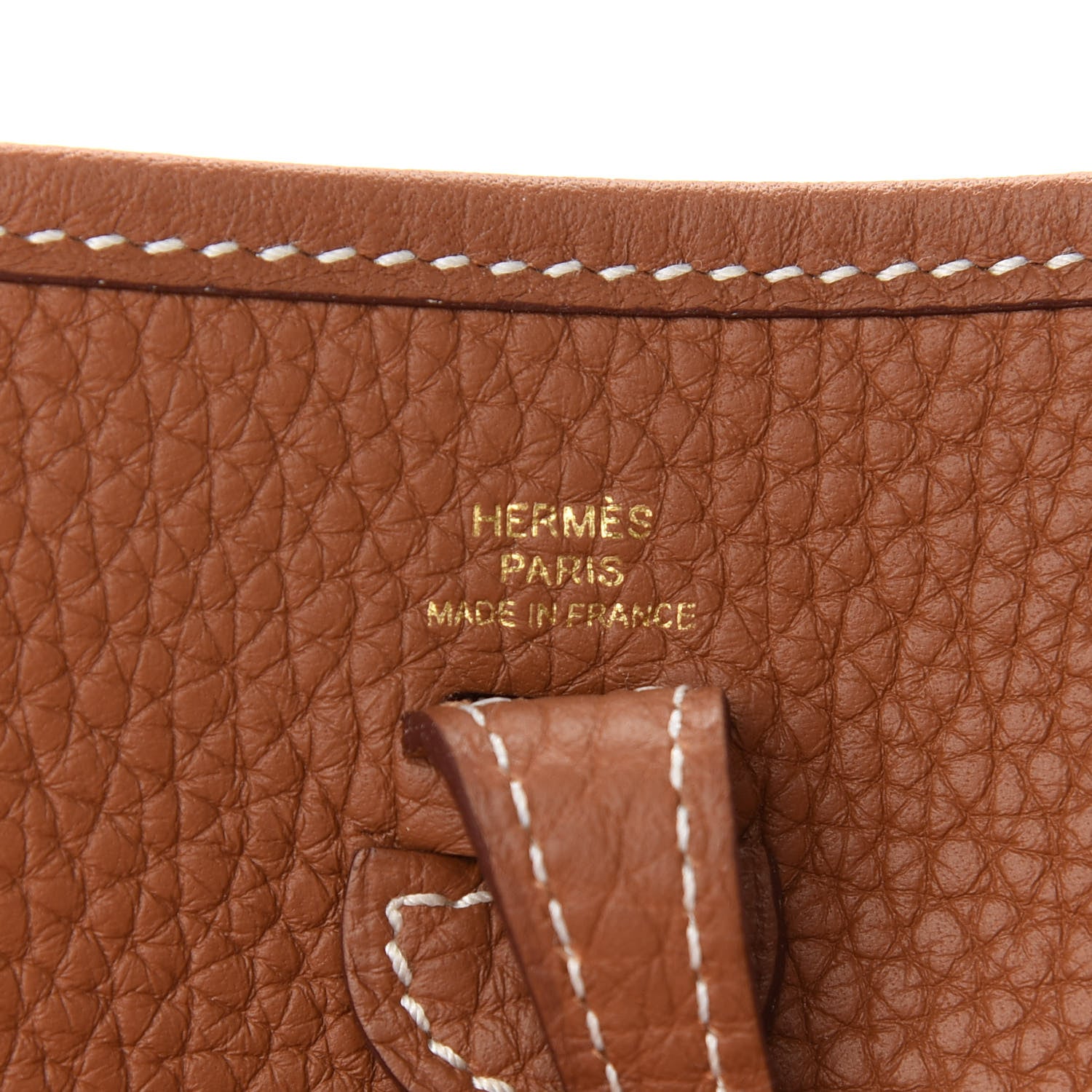 Hermes Taurillon Clemence Evelyne TPM Gold 6 of 9
