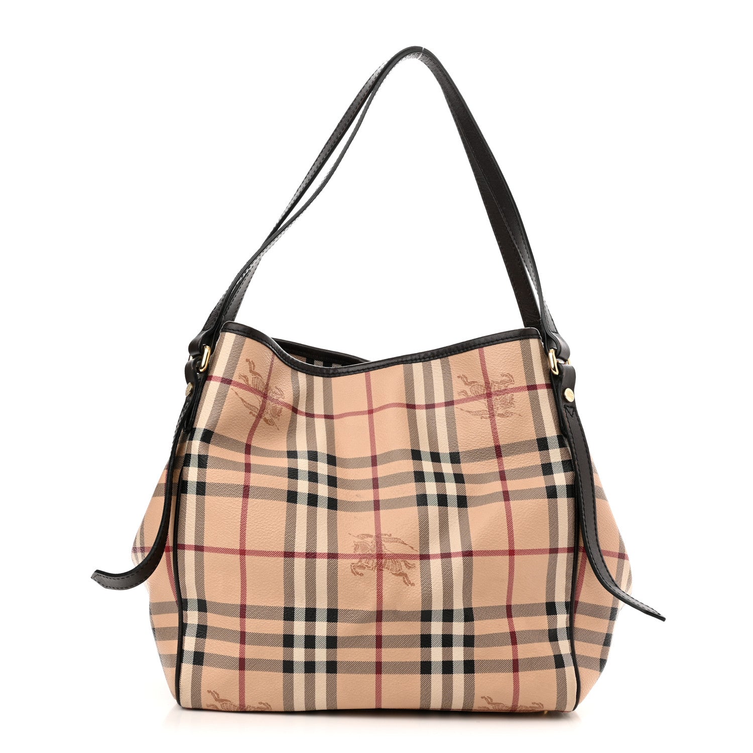 Burberry Haymarket Check Small Canterbury Tote Brown 1 of 17