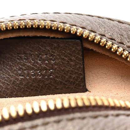 Gucci GG Supreme Monogram Web Mini Ophidia Round Shoulder Bag Brown 7 of 11