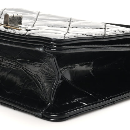 Chanel Glazed Crumpled Calfskin Quilted Mini Rita Top Handle Flap Black 10 of 11