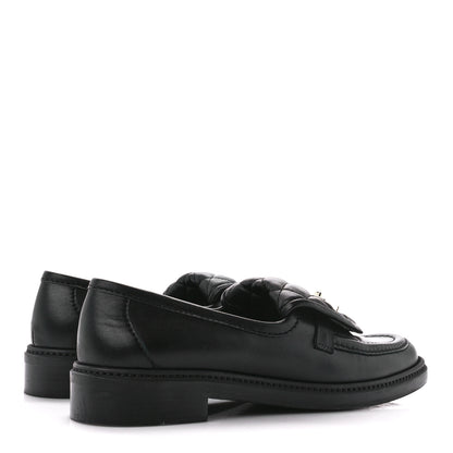 Chanel Lambskin Quilted CC Turnlock Loafers 40 Black 4 of 10