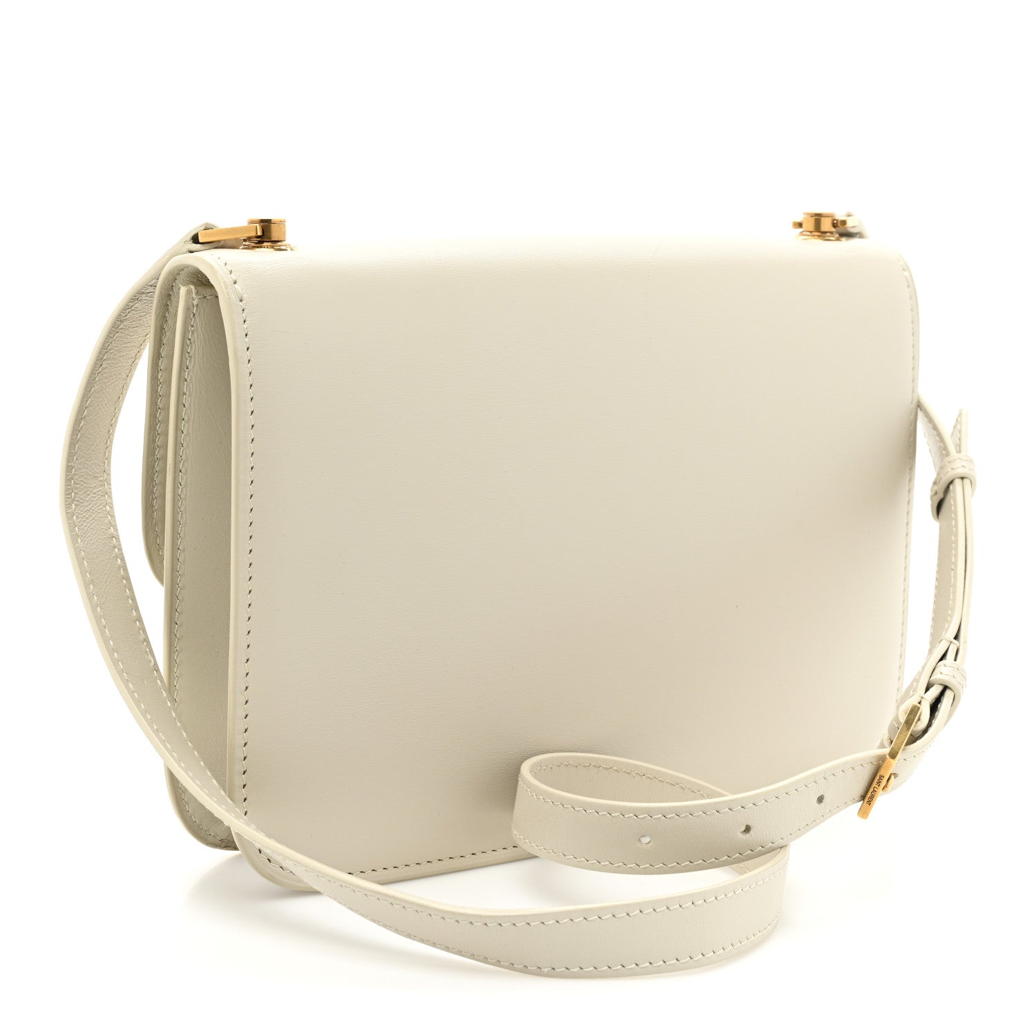 Saint Laurent Smooth Calfskin Carre Satchel Crema Soft 3 of 13