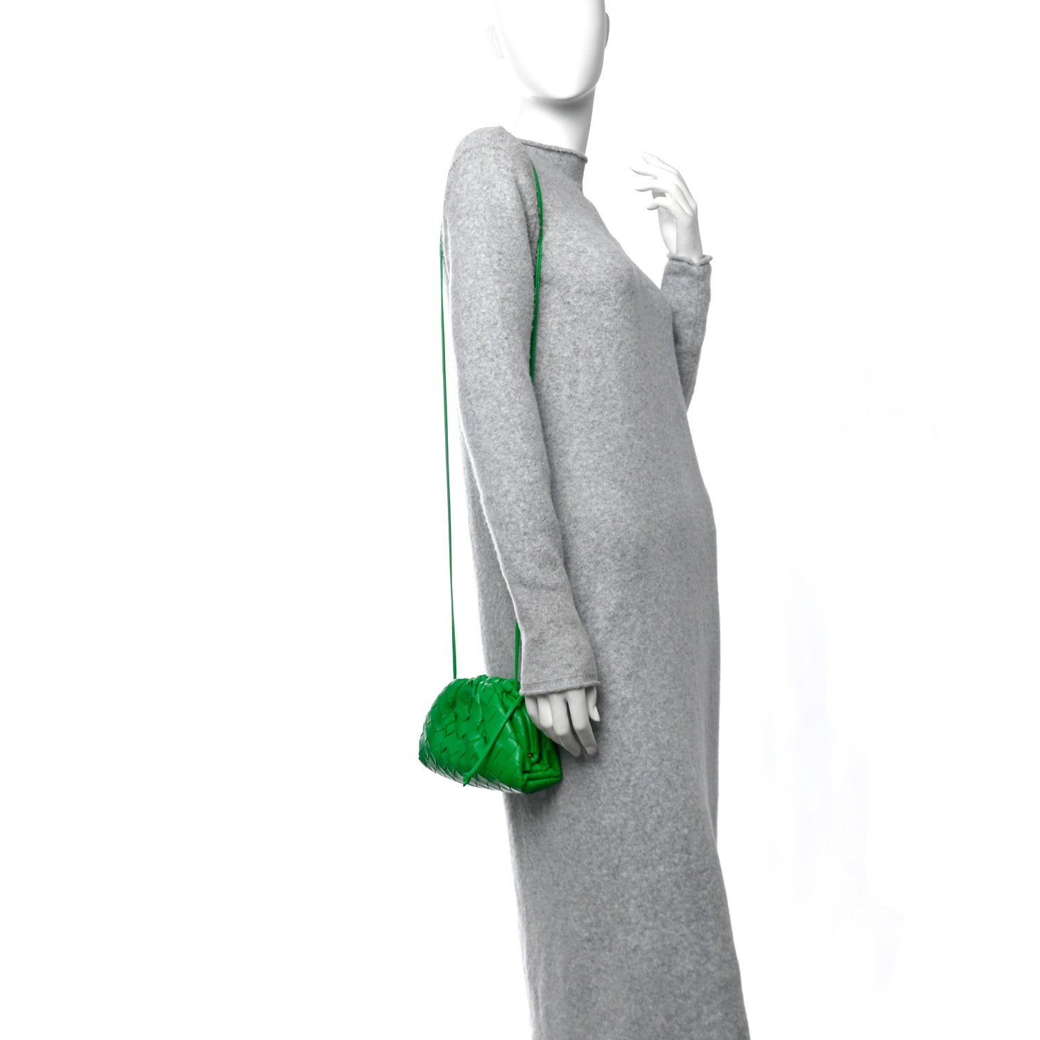 Bottega Veneta Nappa Intrecciato The Mini Pouch Clutch Parakeet 2 of 11