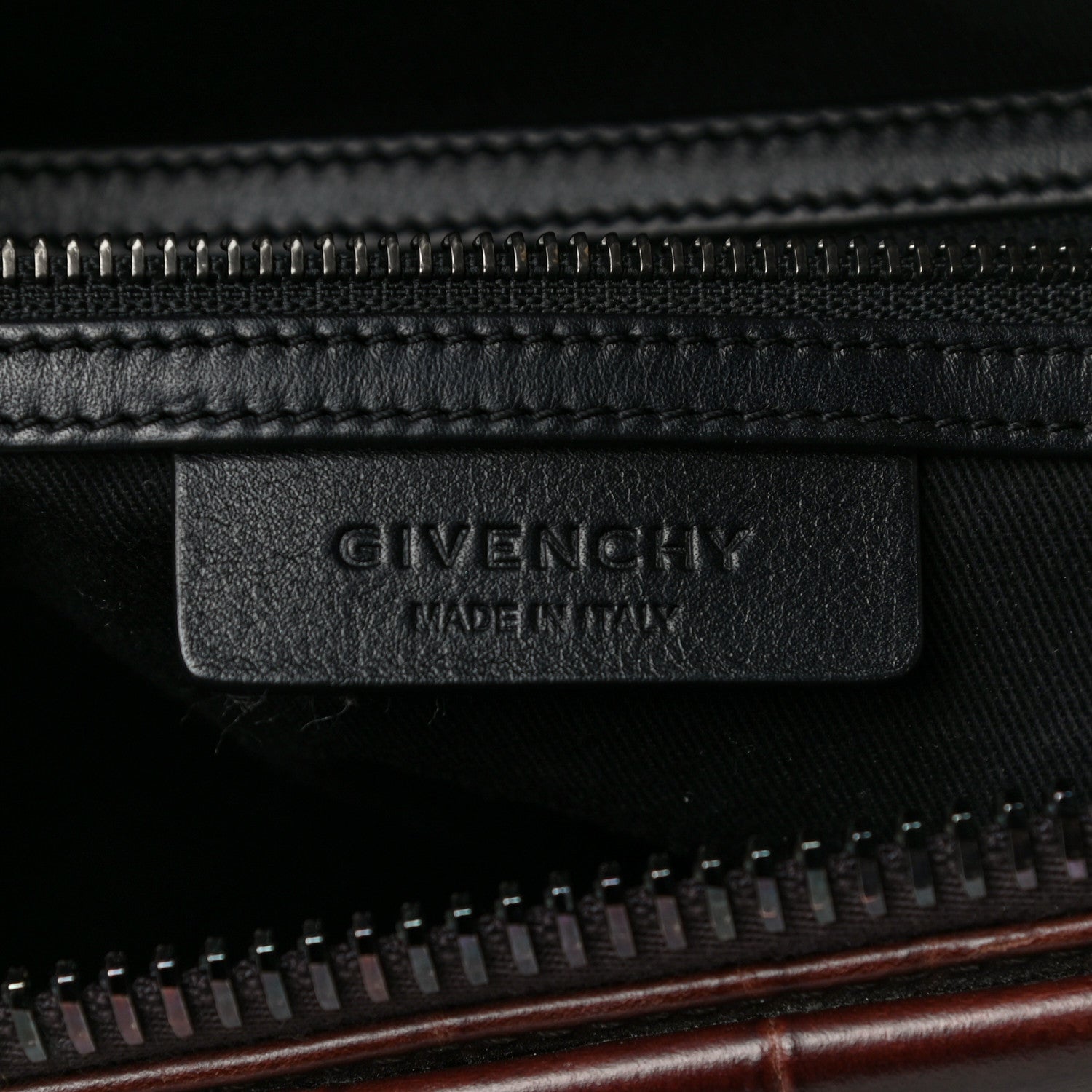 Givenchy Calfskin Crocodile Embossed 3D Stud Medium Antigona Brown 5 of 16