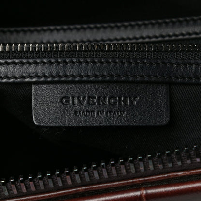 Givenchy Calfskin Crocodile Embossed 3D Stud Medium Antigona Brown 5 of 16