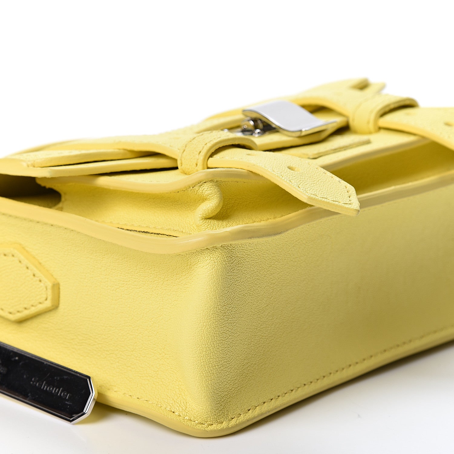 Proenza Schouler Lambskin Micro PS1 Satchel Canary Yellow 7 of 8